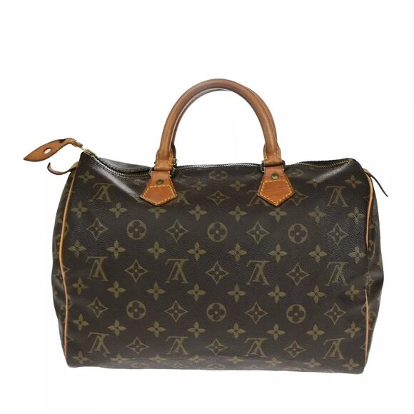 LOUIS VUITTON Speedy 30 Travel Hand Bag Monogram Leather Brown - Picture 13 of 16